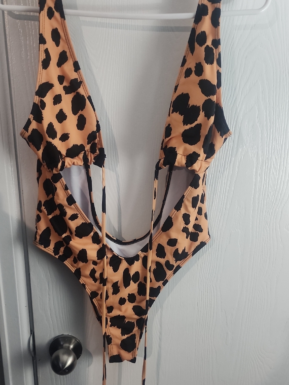 3 Pc Sexys  Lilly Pulitzer Leopard Print One-Piece Swimsuit - Tan & Black